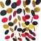 Glitter Garland Circle Dots Hanging Decor - Gold Glitter,Black,Red